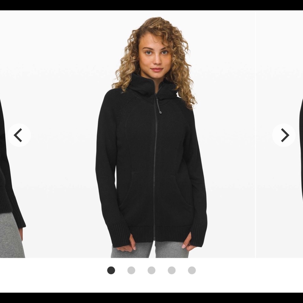 LULULEMON FULL-ZIP SCUBA HOODIE | CASHLU | BLACK | SIZE MEDIUM |